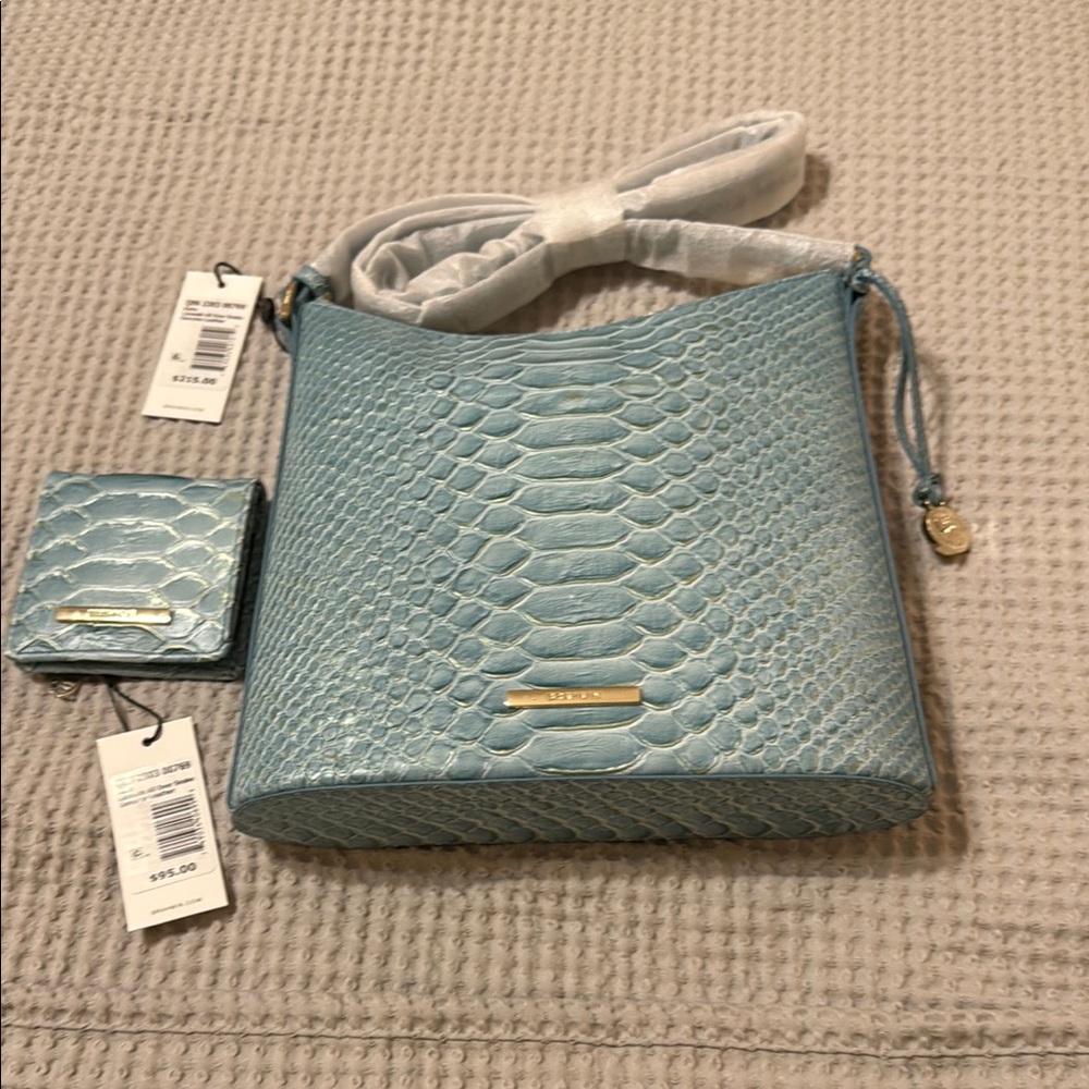Brahmin Kate and Jade Limeade All Over Snake